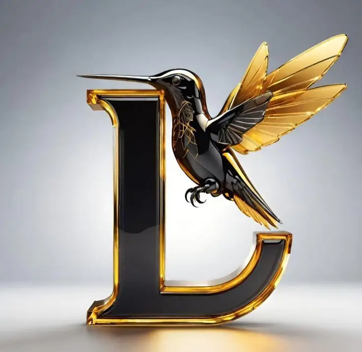 L-name-stylish-black-dp
